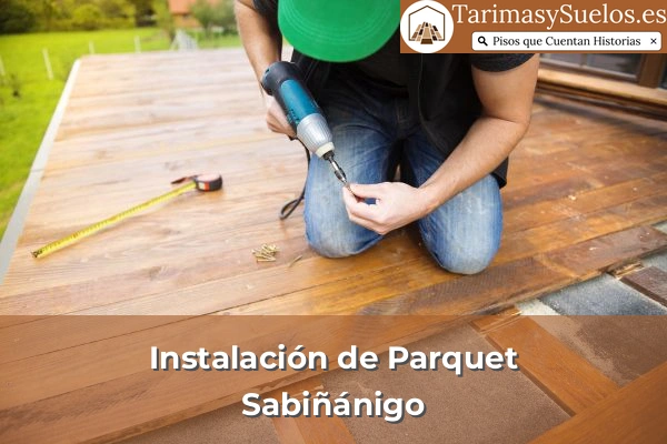 Instalación de parquet en Sabiñánigo
