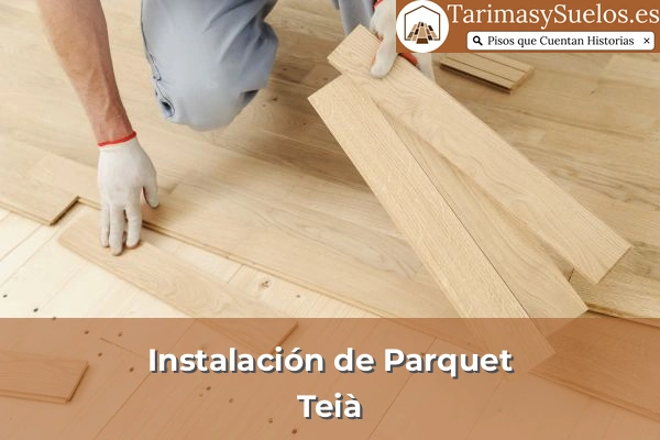 Instalación de parquet en Teià